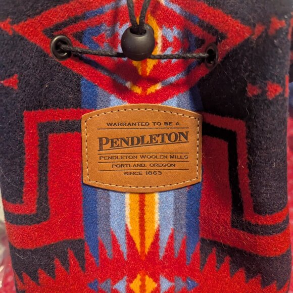 Pendleton Western Sling Bucket Bag Wool Suede Americana Hertiagecore Cabincore - Picture 5 of 8